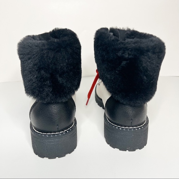 J. Crew White Leather winter Boots size 6 - Picture 3 of 6